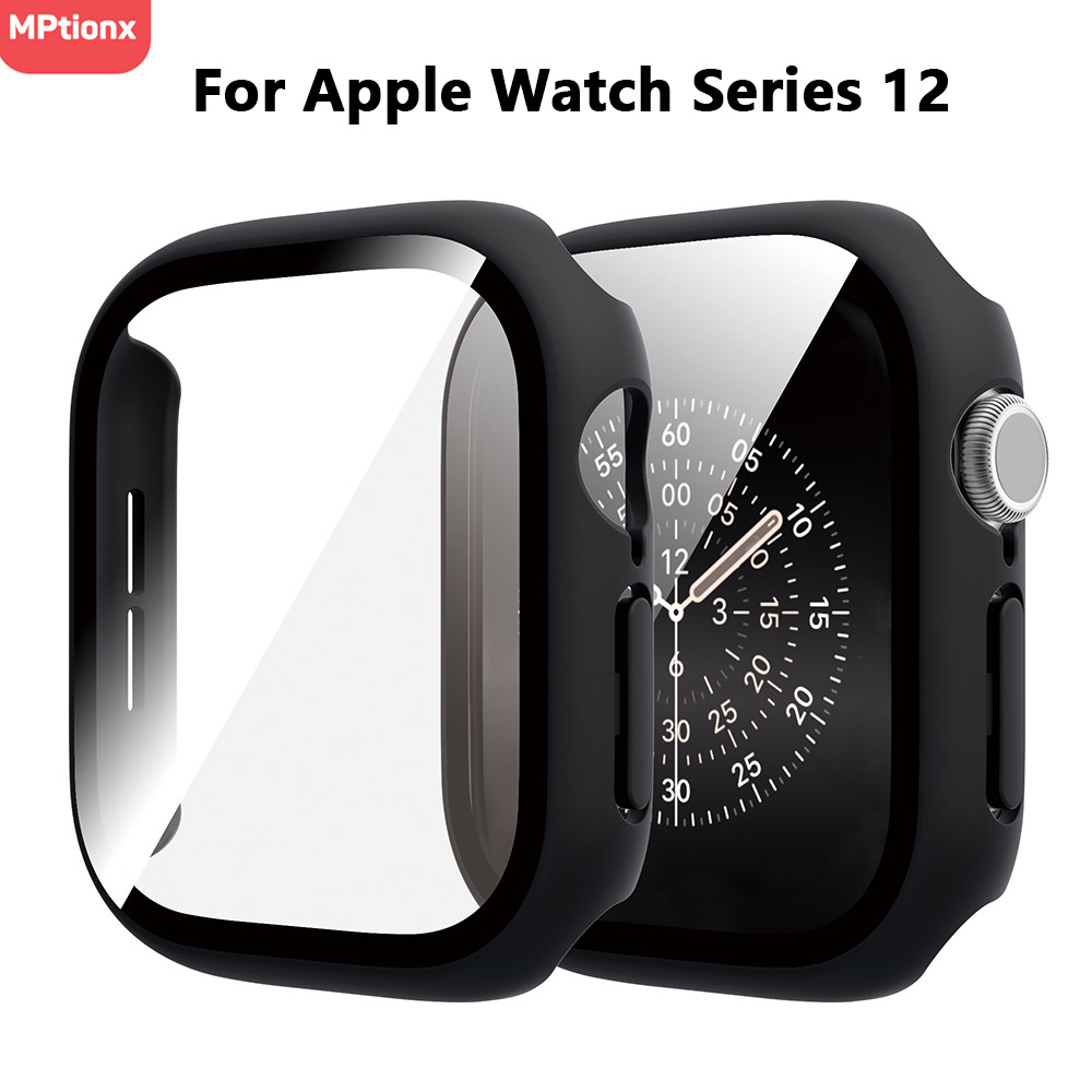 Apple Smartwatch Accessories - Tempered Glass+Cover For Apple Watch Case