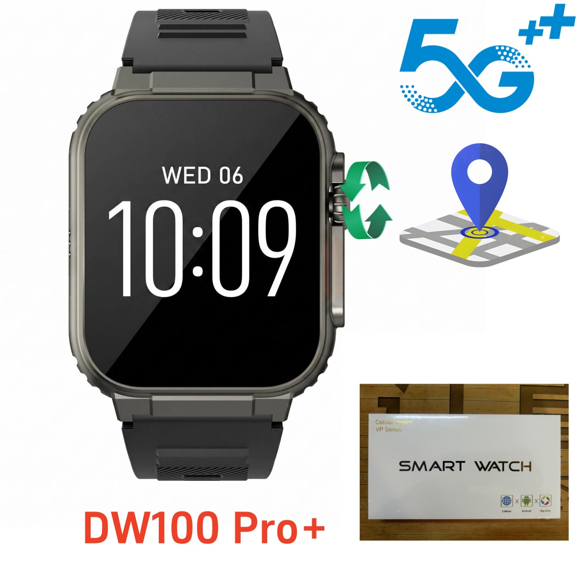 DW100 Pro plus Touch ID Smartw - огляд і ціна Smartwatch Id