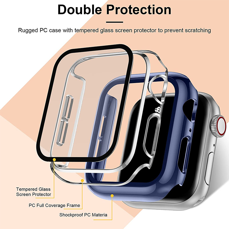 Tempered Glass+cover For Apple - огляд і ціна Apple Smartwatch Accessories