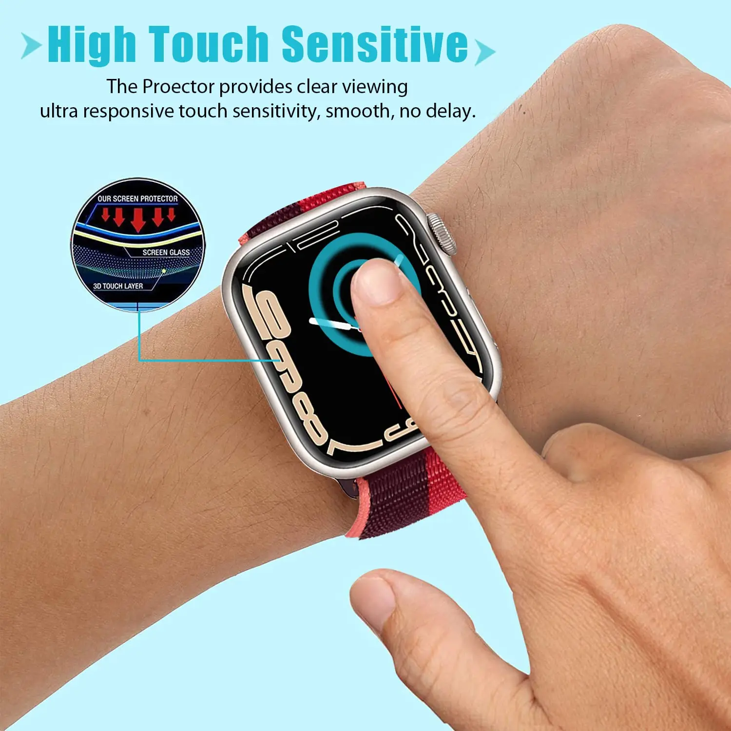 3D Tempered Glass For Apple Wa - огляд і ціна Smart Watch Accessories