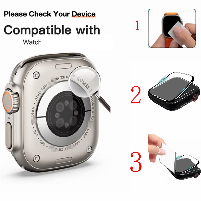 3 Screen Protector+1 Cover for - огляд і ціна Smart Watch Accessories