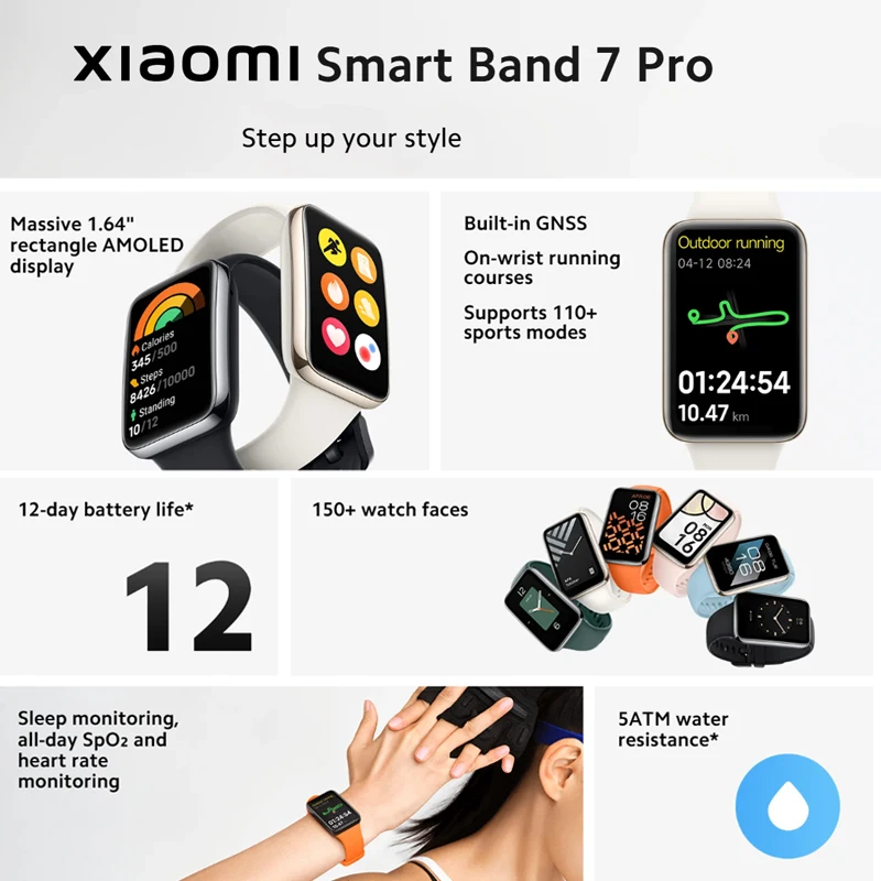 Xiaomi Smart Band 7 Pro 1.64'' - огляд і ціна Smartwatch Faces