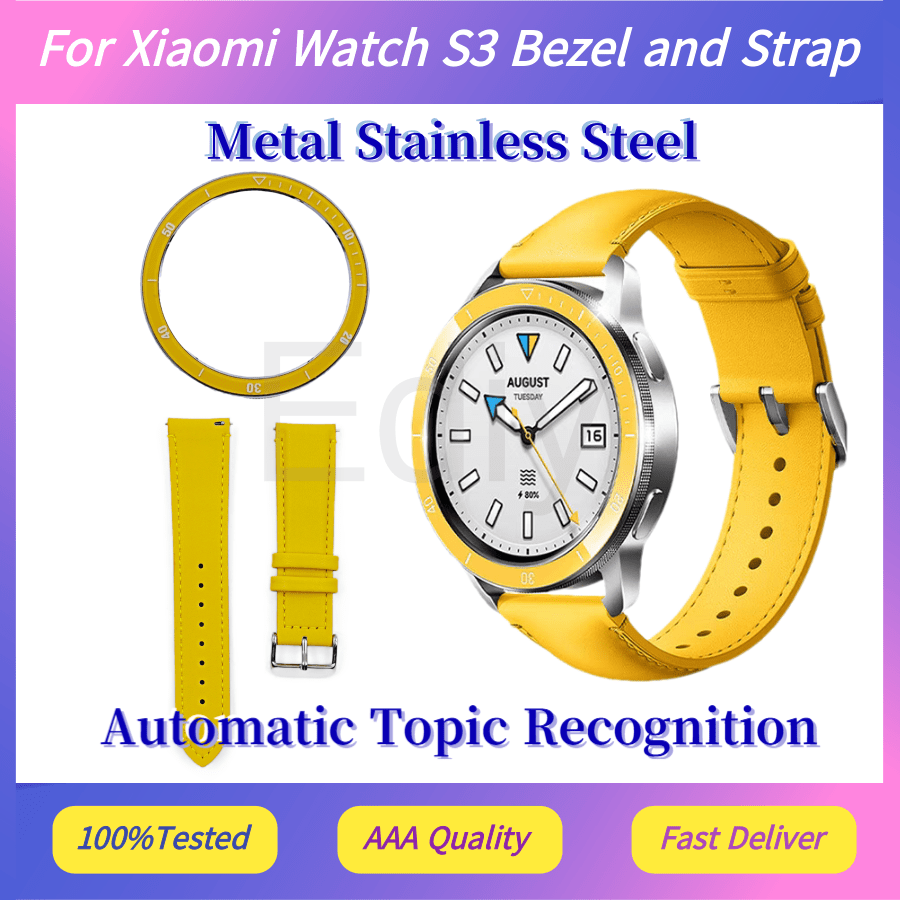 For Xiaomi Watch S3 Bezel and  - огляд і ціна Xiaomi Smartwatch S3 Accessories