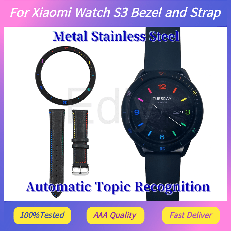 For Xiaomi Watch S3 Bezel and  - огляд і ціна Xiaomi Smartwatch S3 Accessories