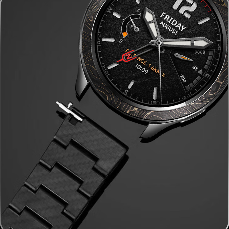 Carbon Fiber Strap For Xiaomi  - огляд і ціна Xiaomi Smartwatch S3 Accessories