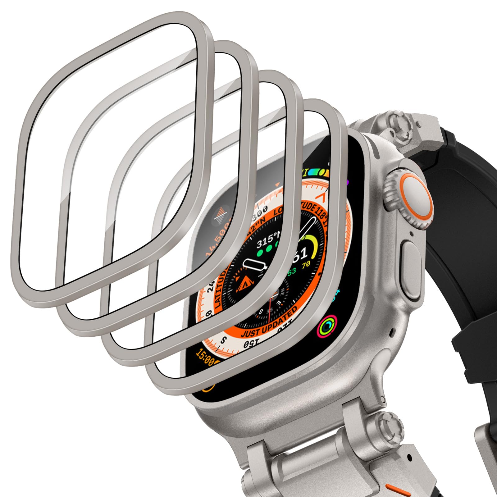 Aluminium Alloy Case+Tempered  - огляд і ціна Smartwatch Straps & Accessories